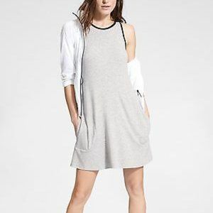Athleta Super Swing Dress in Light Gray
